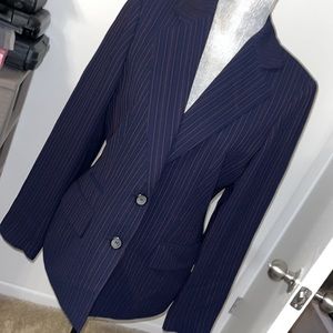 Kasper Womens Redlined Black Blazer